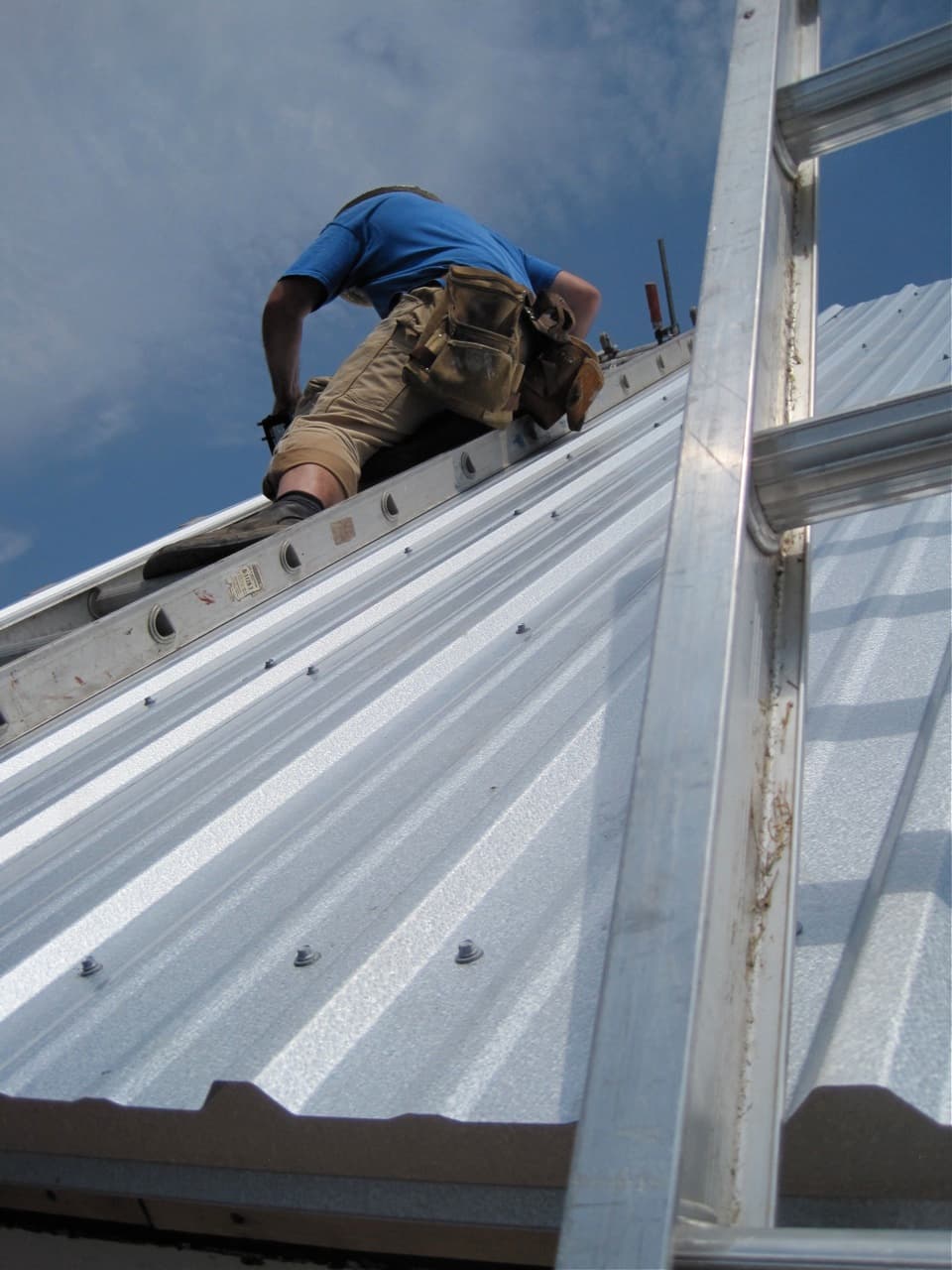 Metal Roof Installation in Austin - Corrugated metal roofing panels