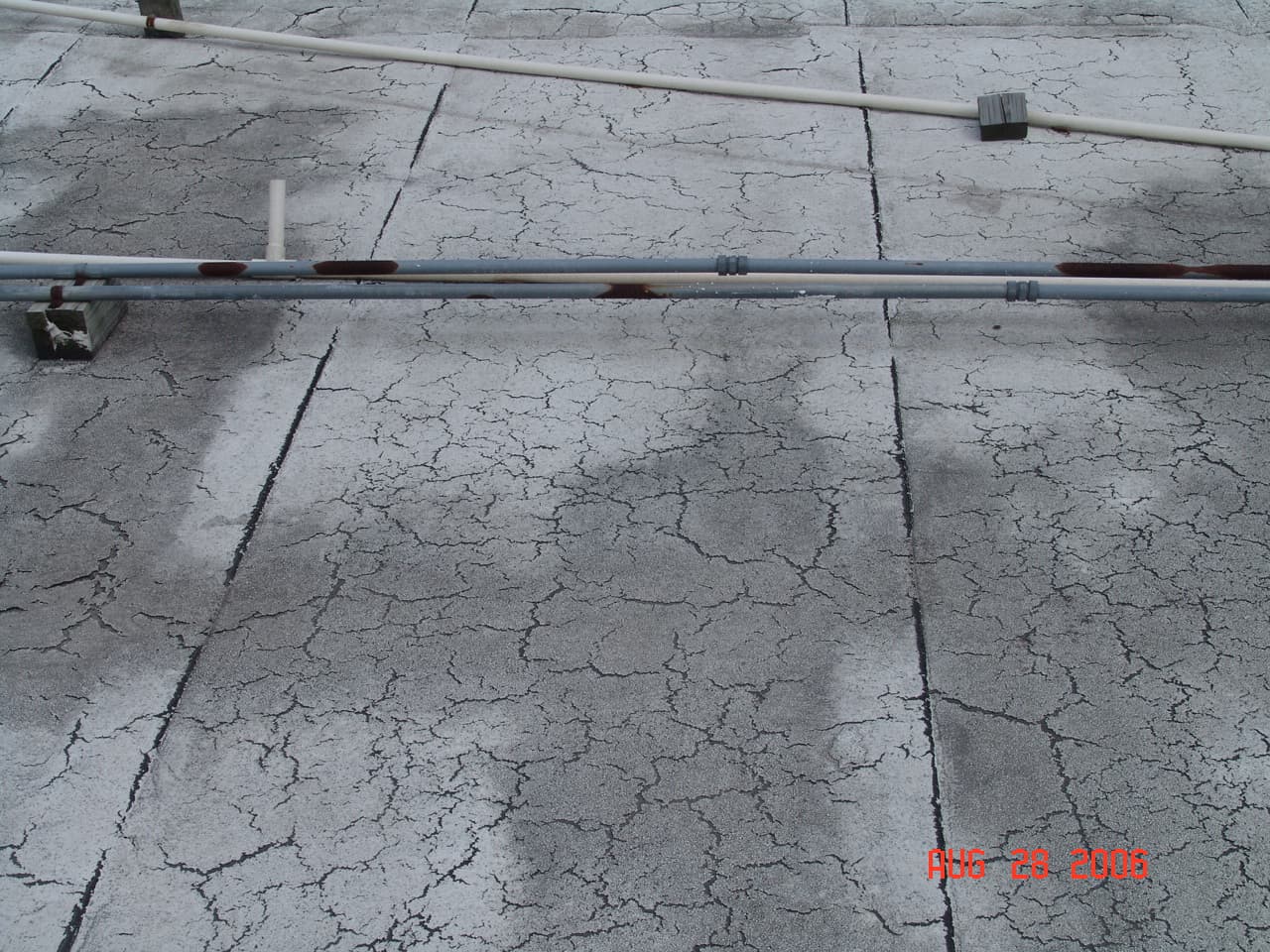 Roofing membrane that needs replacement